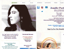 Tablet Screenshot of jenniferpastiloff.com
